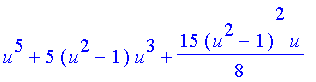 u^5+5*(u^2-1)*u^3+15/8*(u^2-1)^2*u